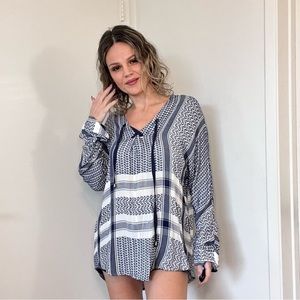 Rails Lily Blouse in Sapphire Jacquard